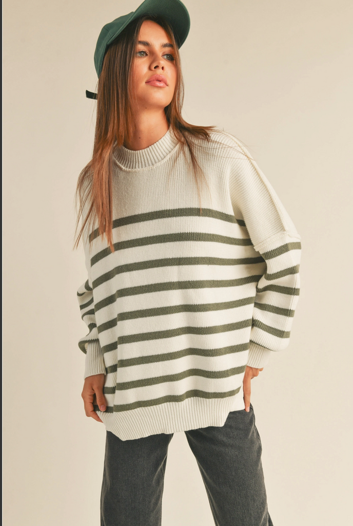 Julie Oversized Striped Sweater