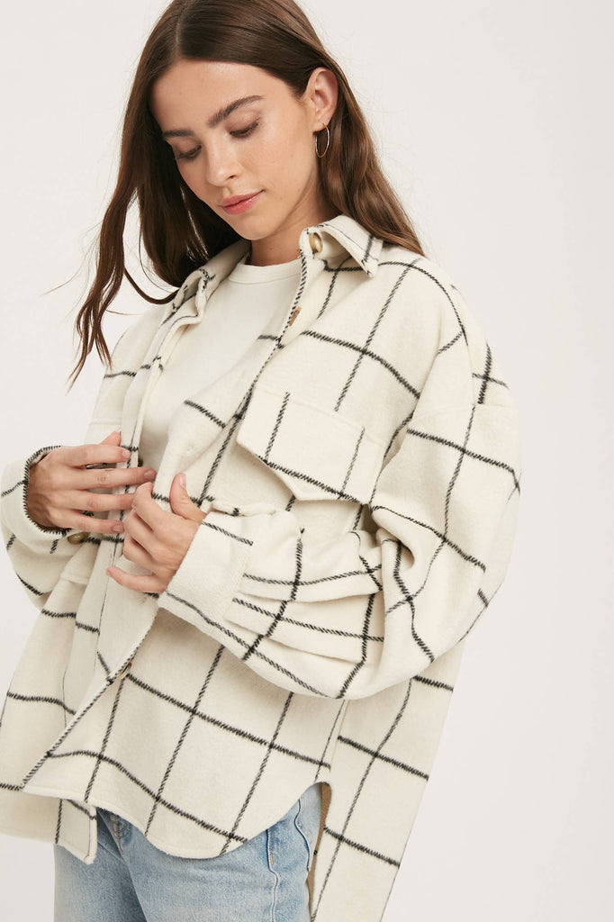 Sutton Plaid Oversized Shacket