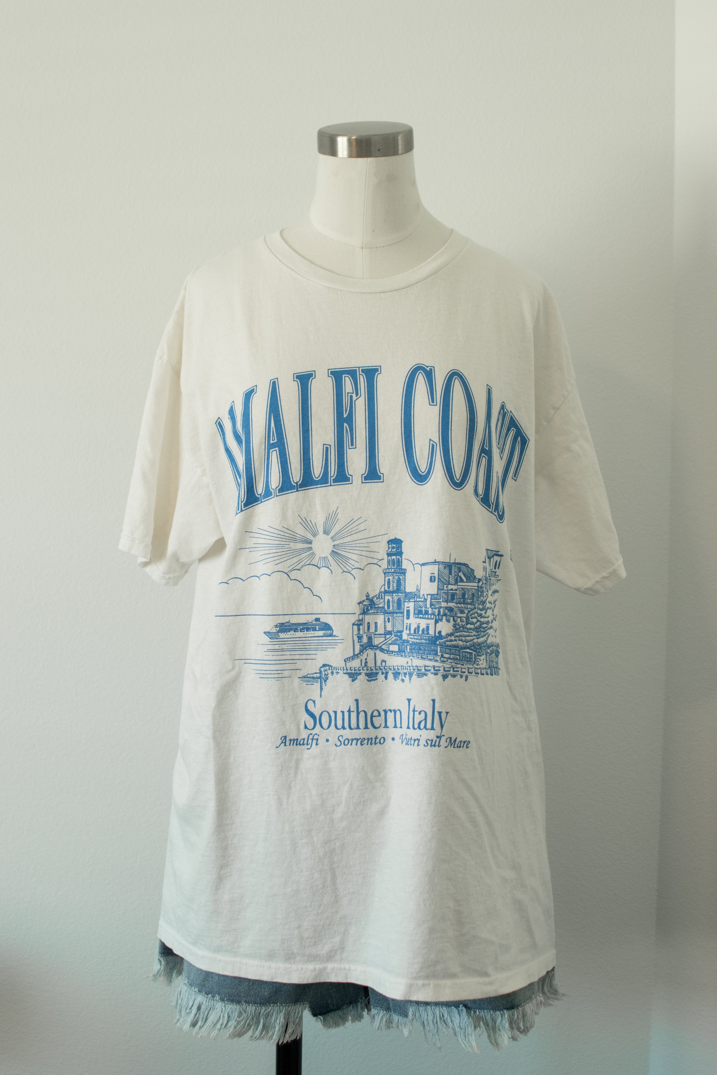 Amalfi Coast Oversized Graphic Tee | Indie and Isla