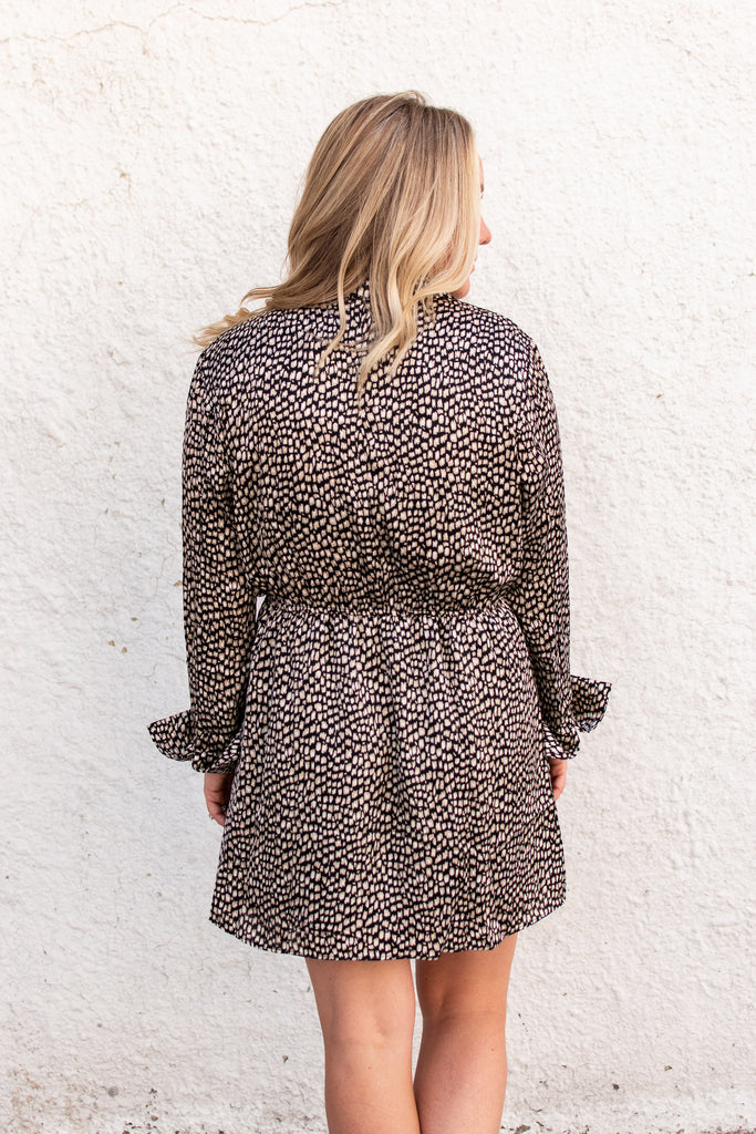 Olivia Satin Twist-Front Mini Dress