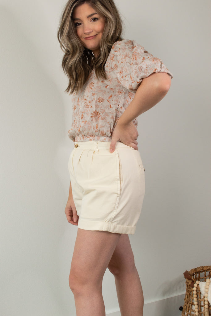 Morgan Pleated Shorts