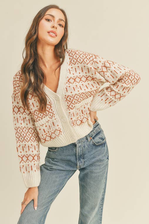 Maisie V-Neck Knit Cardigan