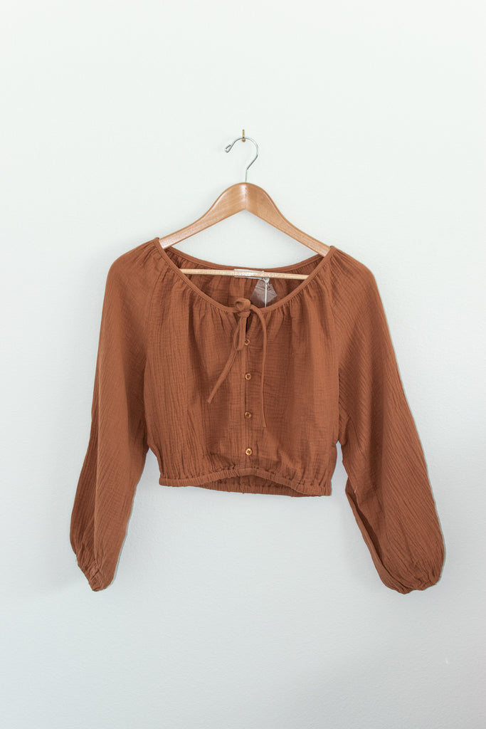 Hazel Gauze Top